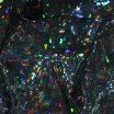 Tissu Hologramme Feuille Noir - (Tissu Hologramme )