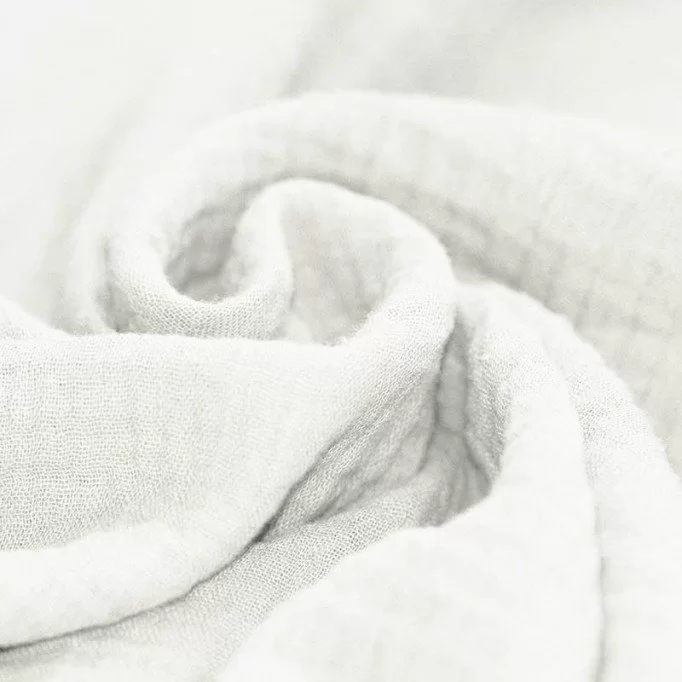 Tissu Double Gaze De Coton Écru - (Tissus Deco)