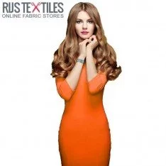 Interlock Jersey Katoen Oranje Interlock Jersey Katoen Oranje