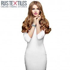 Tissu Interlock 100% Coton Blanc