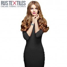 Interlockjersey 100% Baumwolle Schwarz 