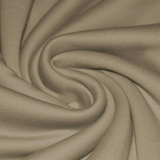 Interlockjersey 100% Cotton Dark Beige Interlockjersey 100% Cotton Dark Beige