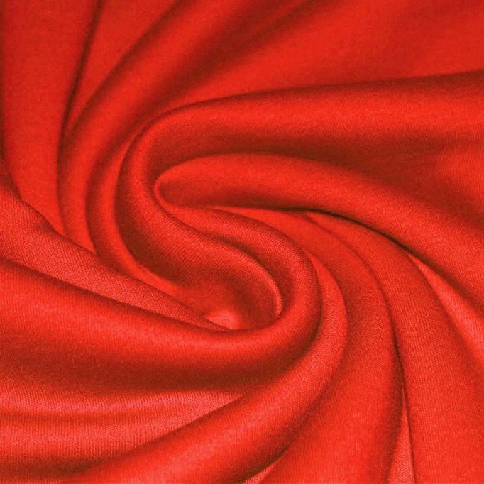 Interlock Jersey Katoen Rood - (Interlockjersey 100% Katoen)