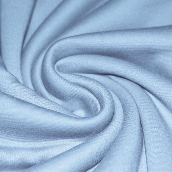 Interlock Jersey Katoen Licht Blauw - (Interlockjersey 100% Katoen)