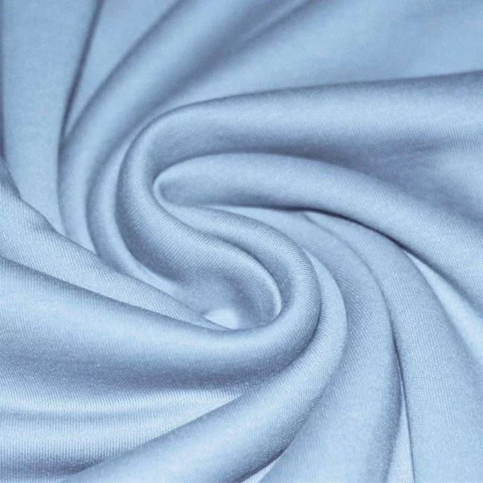 Interlock Jersey Katoen Licht Blauw - (Interlockjersey 100% Katoen)