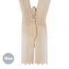 Fermetures Éclair Invisible Beige (573) YKK 40CM Non Séparable