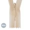Cerniera Lampo Invisibile Beige (573) YKK 60CM Non Separabile