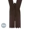 Blinde Rits  Bruin (570) 20CM YKK Niet Deelbaar