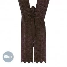 Blinde Rits  Bruin (570) 60CM YKK Niet Deelbaar Blinde Rits  Bruin (570) 60CM YKK Niet Deelbaar