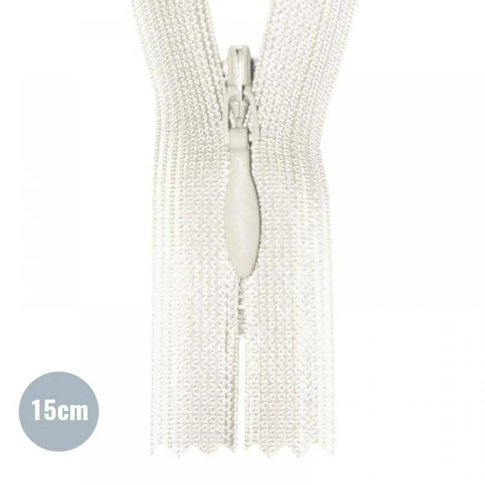 Cerniera Lampo Invisibile Ecru (841) YKK 15CM Non Separabile