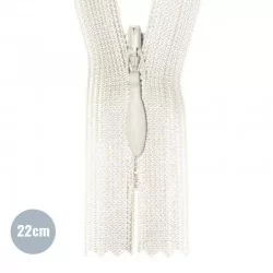 Blinde Rits Ecru (841) 22CM YKK Niet Deelbaar Blinde Rits Ecru (841) 22CM YKK Niet Deelbaar