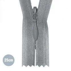 Invisible Zipper Grey YKK (577) 25CM Not Divisible Invisible Zipper Grey YKK (577) 25CM Not Divisible
