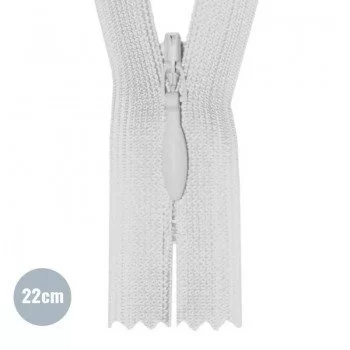 Verdecktem Reißverschluss Hellgrau (576) YKK 22CM Nicht Teilbar