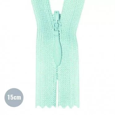 Usynlig Lynlås Mynte YKK 15CM Ikke-Delelige - (Usynlig Lynlåse YKK Ikke Delbar)