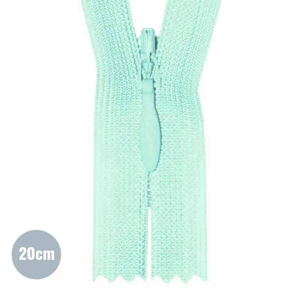 Cerniera Lampo Invisibile Menta (533) YKK 20CM Non Separabile