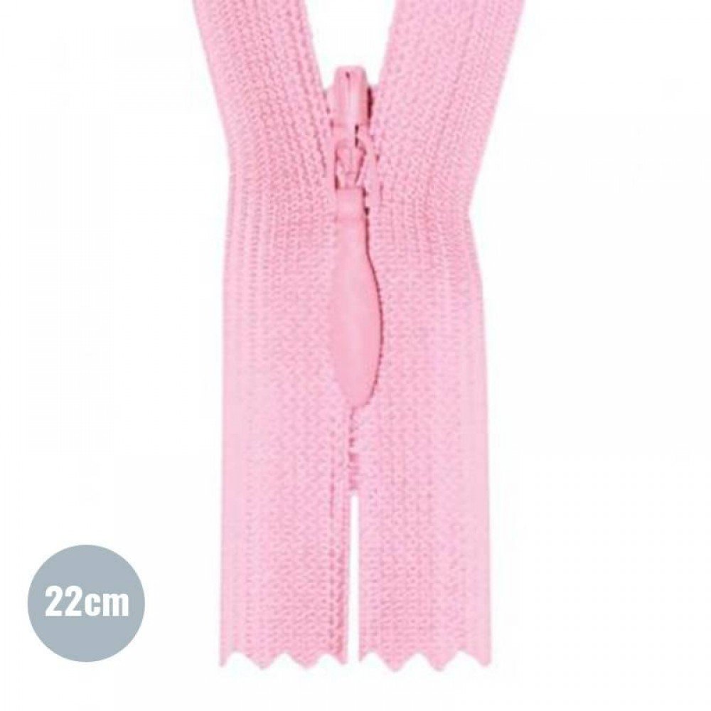 Verdecktem Reißverschluss Rosa (512) YKK 22CM Nicht Teilbar