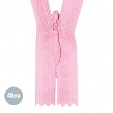 Cerniera Lampo Invisibile Rosa (512) YKK 40CM Non Separabile