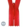 Blinde Rits Rood (519) 25CM YKK Niet Deelbaar