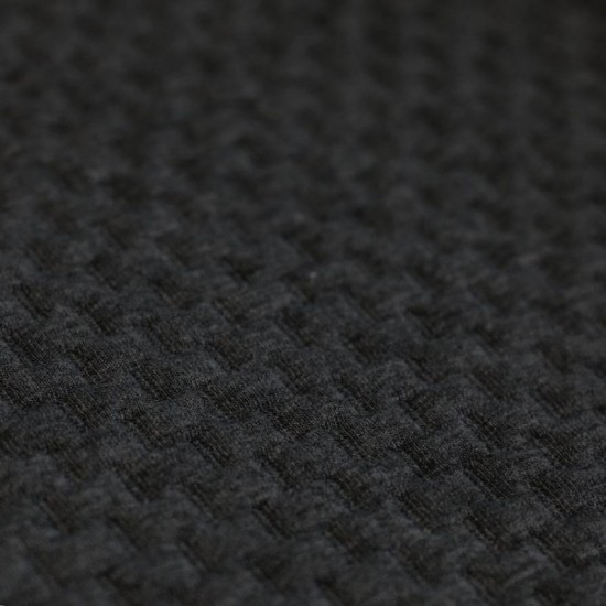 Knitted Jacquard Fabric Brick Pattern Dark Grey Melange Knitted Jacquard Fabric Brick Pattern Dark Grey Melange