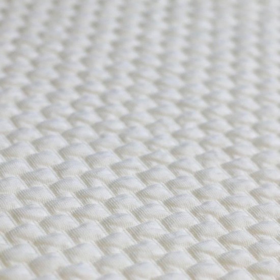 Knitted Jacquard Fabric Brick Pattern Ecru Knitted Jacquard Fabric Brick Pattern Ecru
