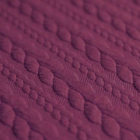 Cable Knit Jacquard Fabric Cardinal Cable Knit Jacquard Fabric Cardinal