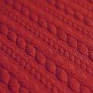 Cable Knit Jacquard Fabric Dark Red - (Fashion Fabrics)