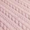 Tissu Jersey Matelassé à Motif Torsade Nude Rose - (Tissus De Mode)