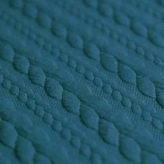 Tissu Jersey Matelassé à Motif Torsade Essence
