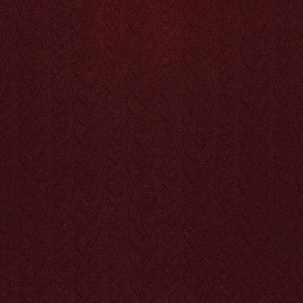 Cable Knit Jacquard Fabric Bordeaux Cable Knit Jacquard Fabric Bordeaux - (Fashion Fabrics)