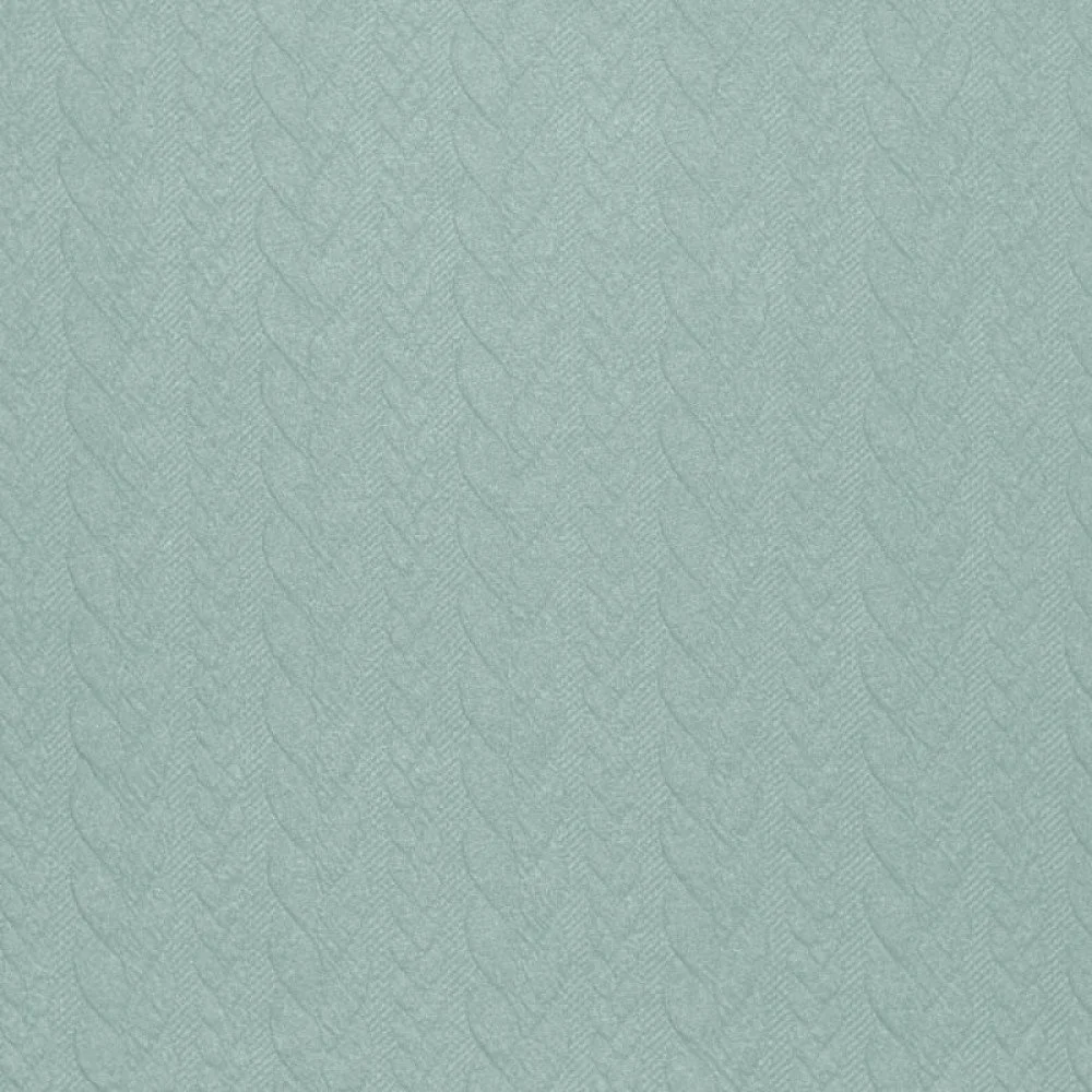 Tessuto In Maglia Jacquard Motivo Treccia Verde Mare Tessuto In Maglia Motivo a Treccia Verde Mare - (Tessuti Moda)