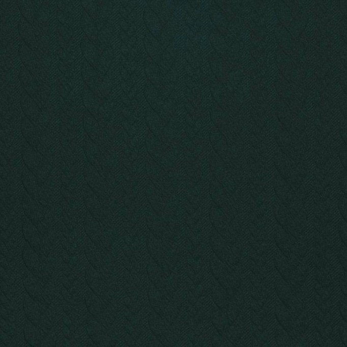 Gebreide Kabel Jacquard Stof Donker Groen - (Mode Stoffen)
