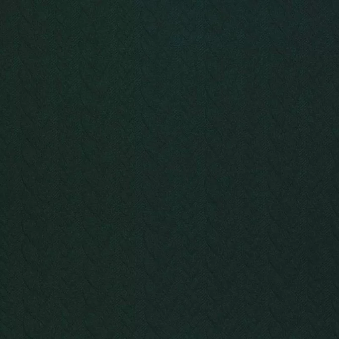 Gebreide Kabel Jacquard Stof Donker Groen - (Mode Stoffen)
