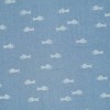 Jeans Fabric Stretch - Fish Light Blue