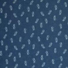 Jeans Stof Stretch - Havhest Mørk Blå