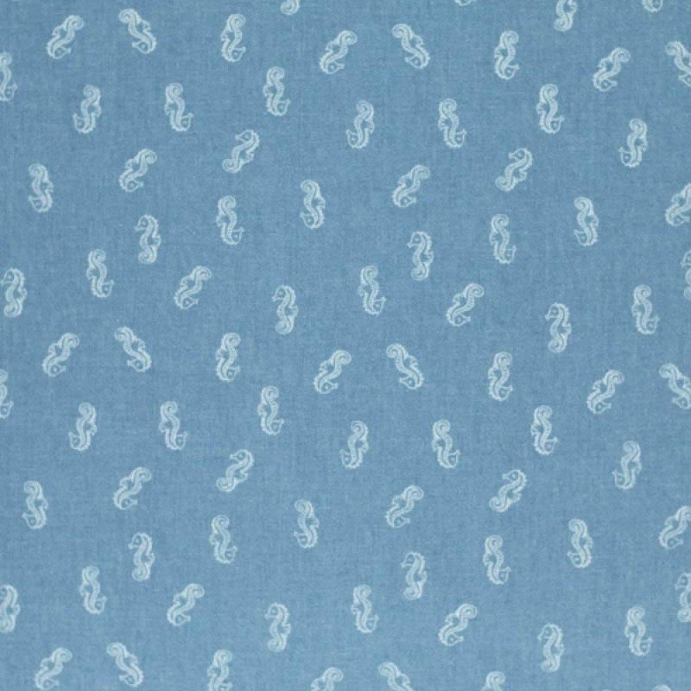 Jeans Stof Stretch - Havhest Lyseblå Jeans Stof Stretch - Havhest Lyseblå