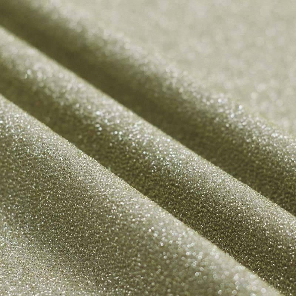 Lurex Jersey Glitter Stof Beige Guld