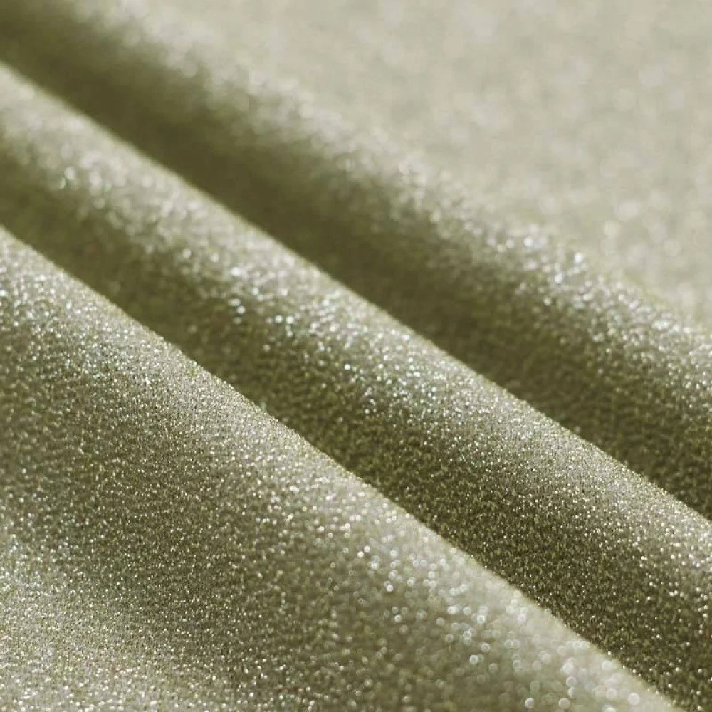 Lurex Jersey Glitter Stof Beige Guld