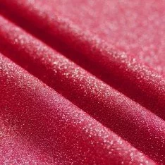 Tessuto Jersey Scintillante Rosso Corallo