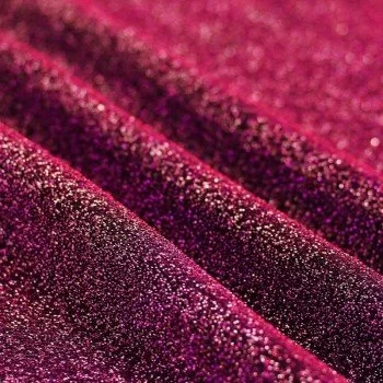 Tissu Jersey Métallisé Fuchsia Foncé