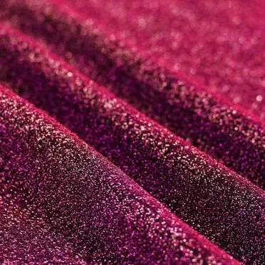Leichte Lurex Glitzerjersey Stoff Dunkel Fuchsia