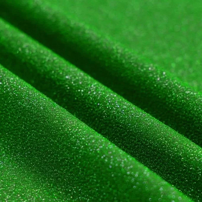 Lightweight Lurex Glitter Jersey Fabric Green - (Jersey Glitter Fabric)