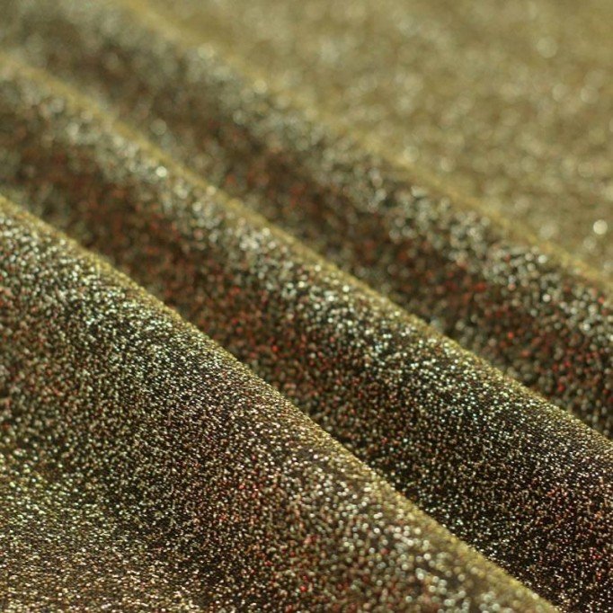 Jersey Scintillement Or Foncé  - (Tissu Jersey Scintillement )