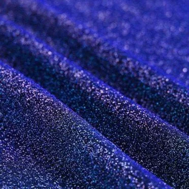 Tessuto Jersey Lurex Scintillante Cobalto Scuro - (Tessuto Jersey Scintillante)