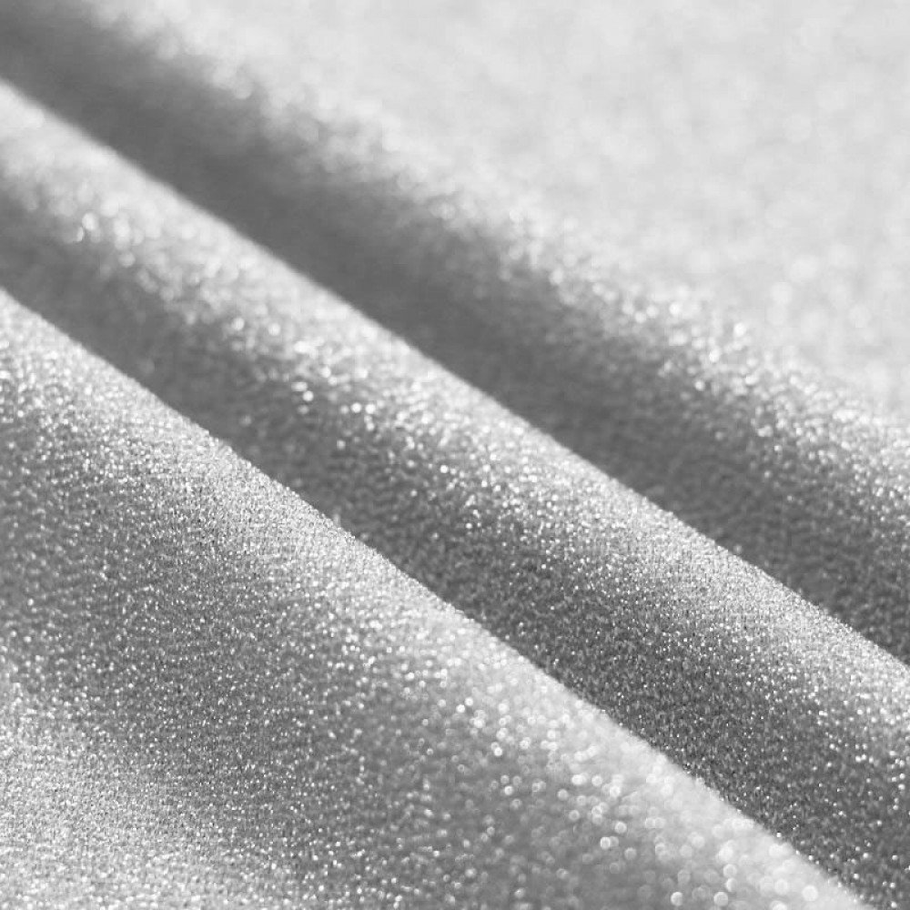 Lurex Jersey Glitter Stof Lys Sølv 