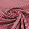 Jerseystoff Lurex Streifen 3mm Rot Grau