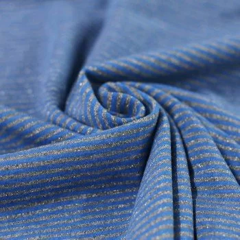 Jersey Lurexowe Paski 3mm Kobaltowy Szary Jersey Lurexowe Paski 3mm Kobaltowy Szary