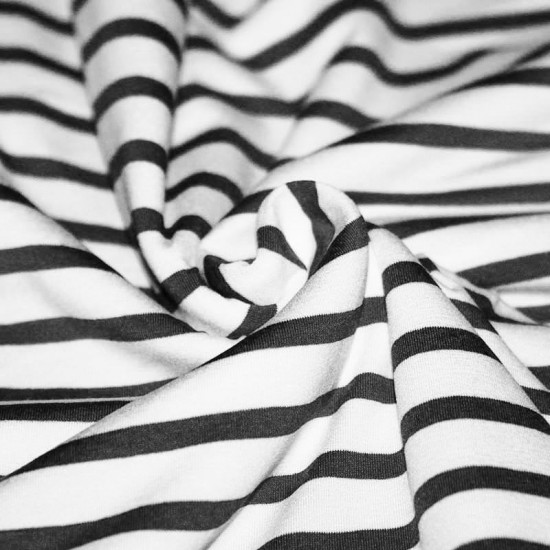 Jersey (Stripes) White Black Jersey (Stripes) White Black