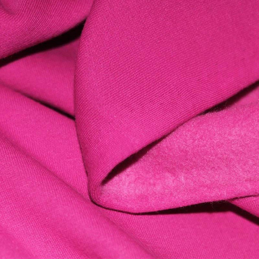 Tessuto Felpa Cotone Fucsia