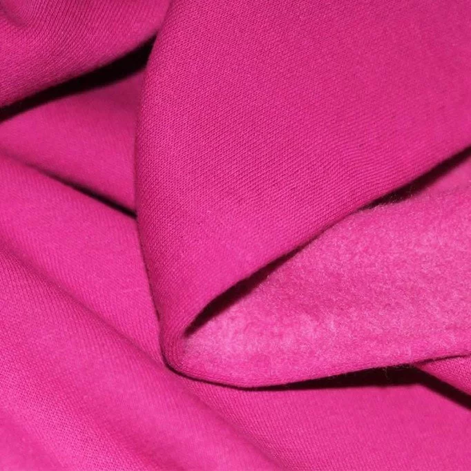 Joggingstof Fuchsia - (Jogging Stof)