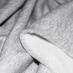 Tessuto Felpa Cotone Grigio Chiaro Melange - (Tessuti Felpa Cotone (Rovescio Garzato) )